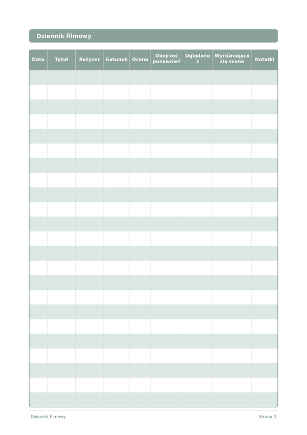 Dziennik filmowy