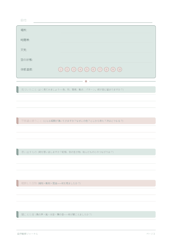 自然観察ジャーナル