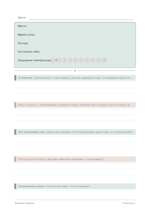 Дневник природы