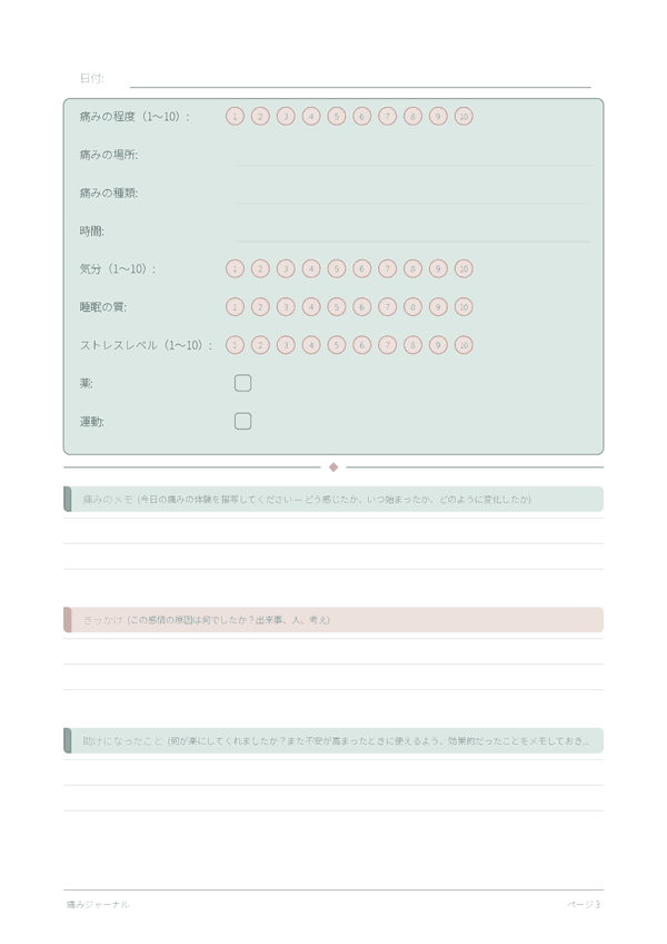 痛みジャーナル