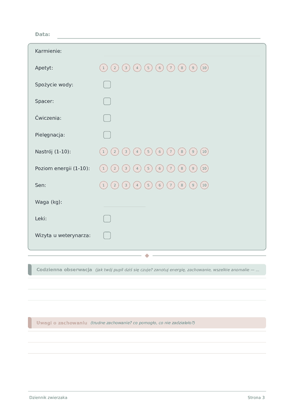 Dziennik zwierzaka