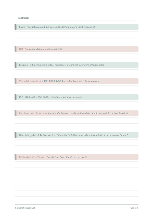 Fotografietagebuch