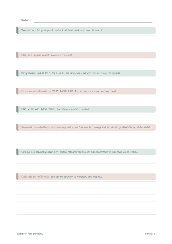 Dziennik fotograficzny