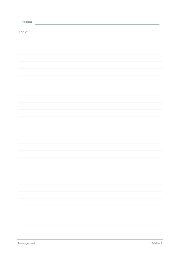 Poetry Journal
