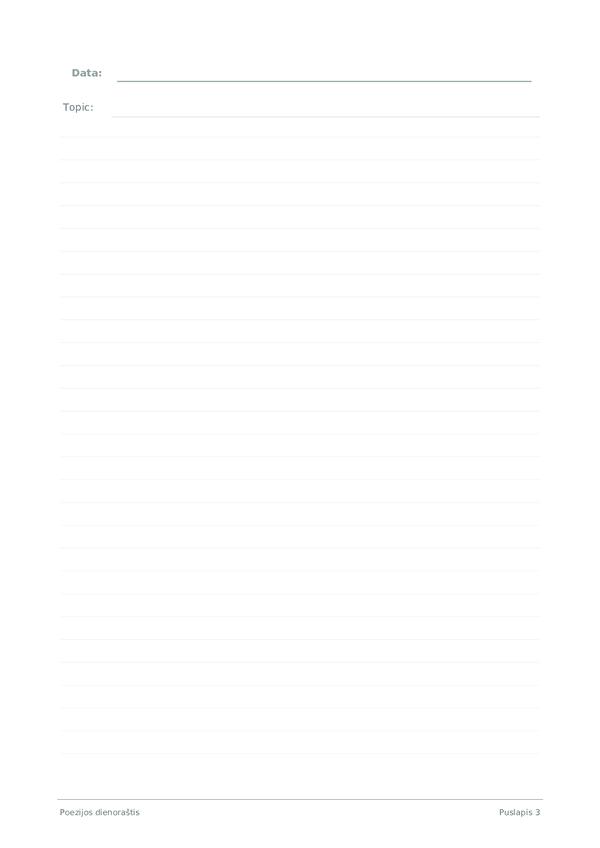 Poezijos dienoraštis