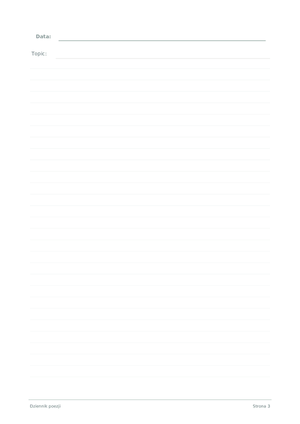 Dziennik poezji