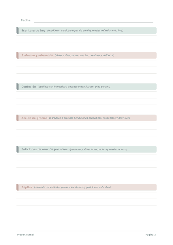 Prayer Journal