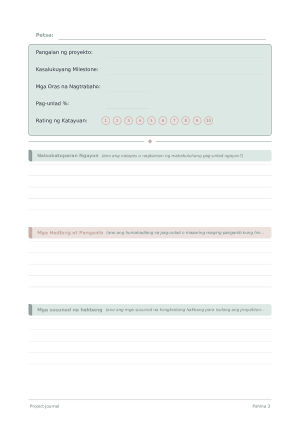 Project Journal