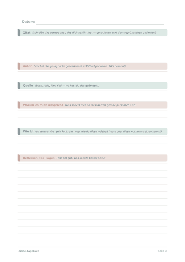 Zitate-Tagebuch
