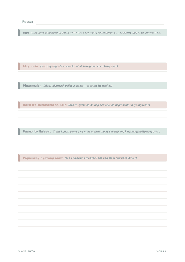Quote Journal