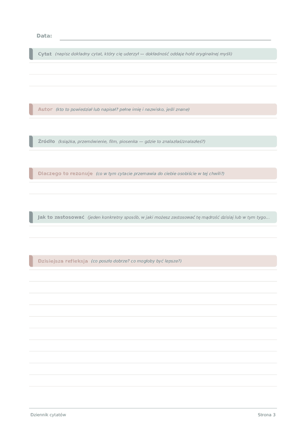 Dziennik cytatów