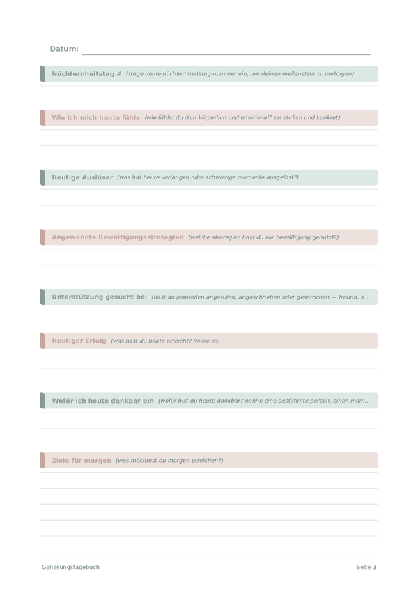 Genesungstagebuch