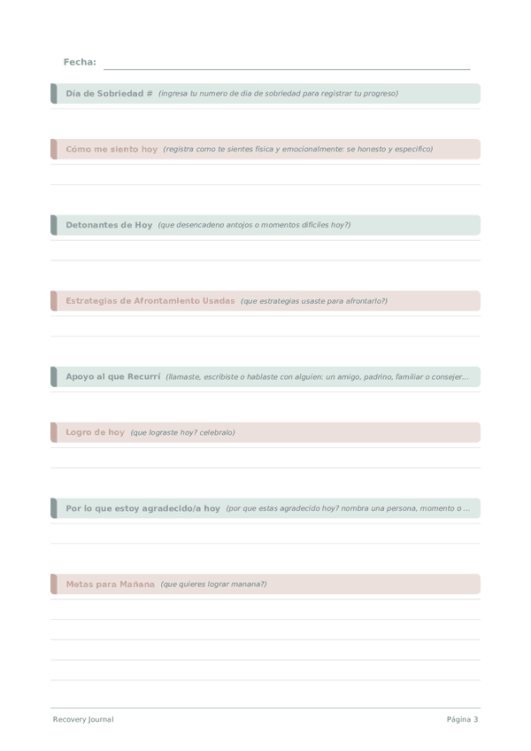 Recovery Journal