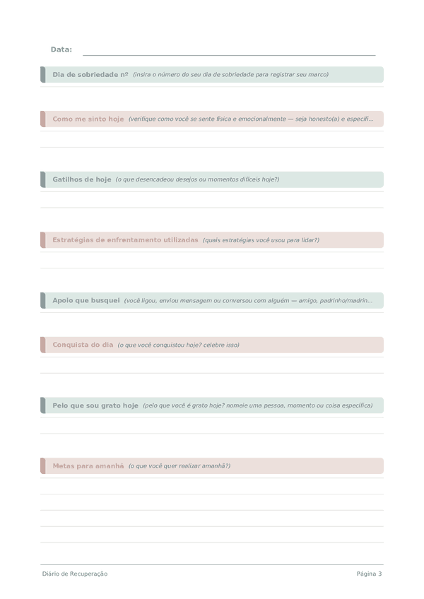 Diário de Recuperação