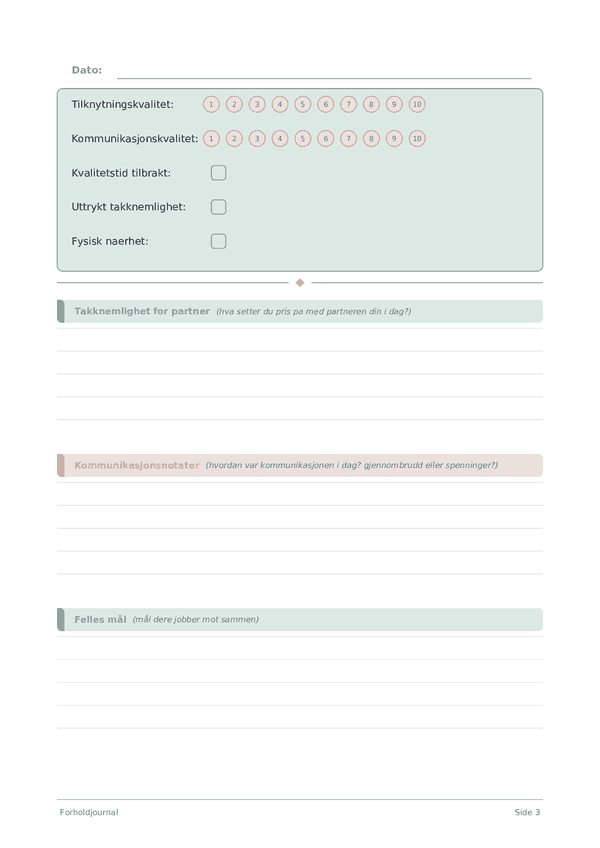 Forholdjournal