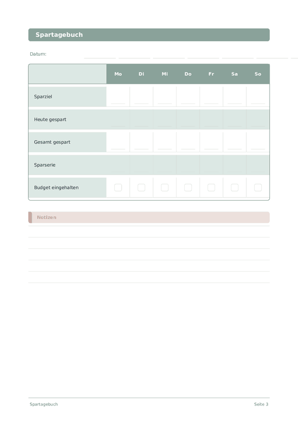 Spartagebuch