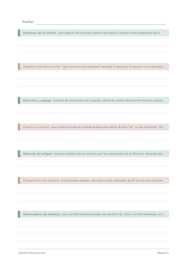 Shadow Work Journal