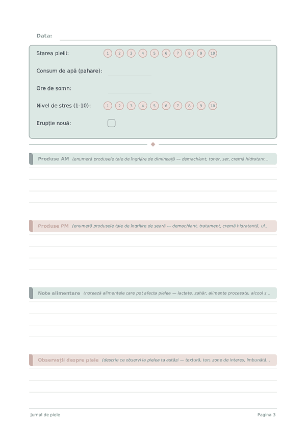 Jurnal de piele