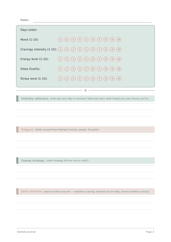 Sobriety Journal