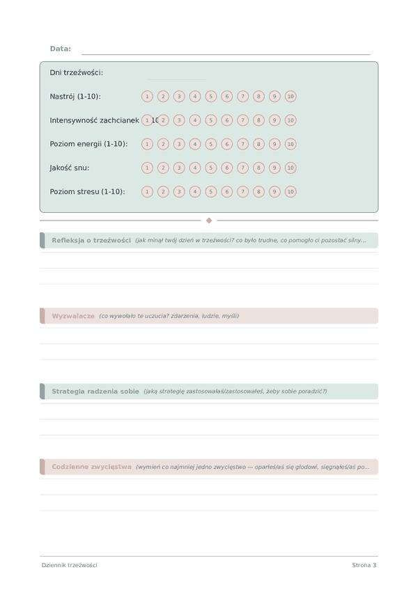 Dziennik trzeźwości