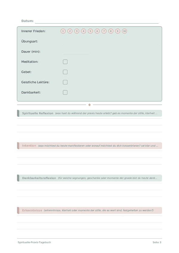 Spirituelle-Praxis-Tagebuch