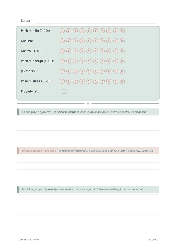 Dziennik objawów