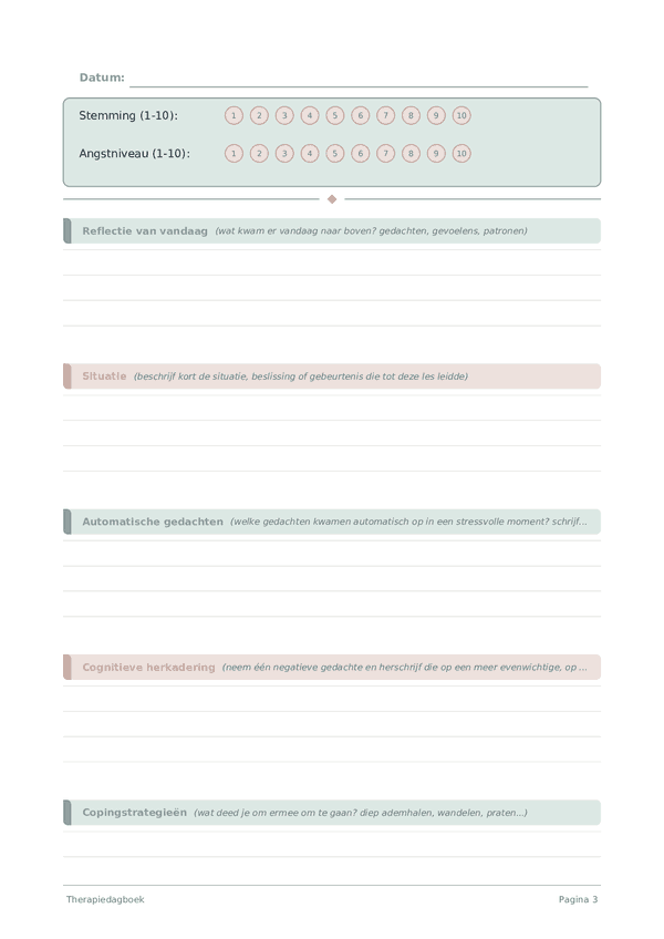 Therapiedagboek