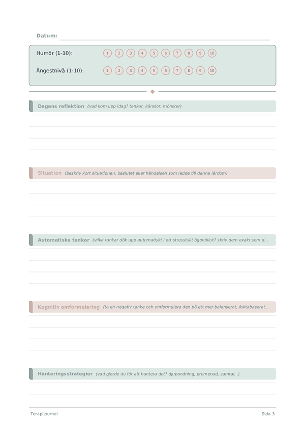 Terapijournal