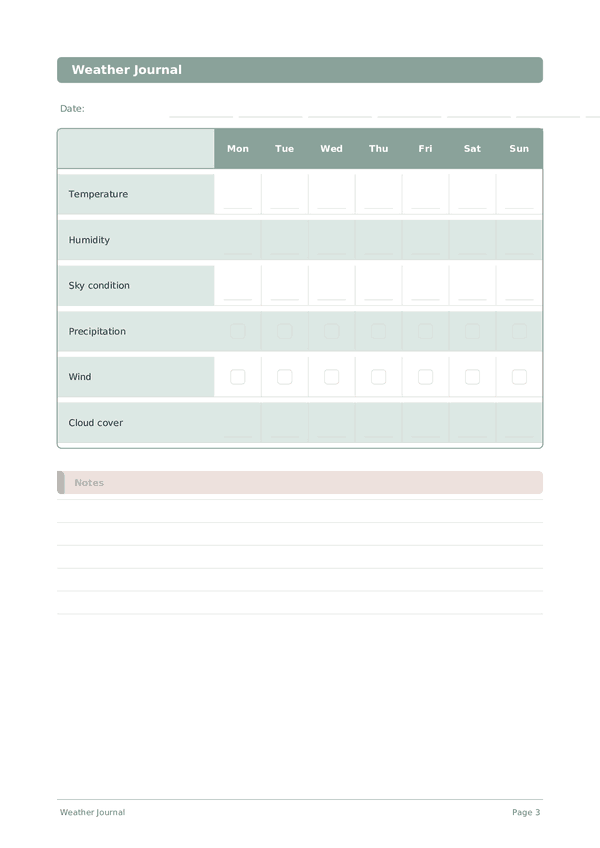 Weather Journal